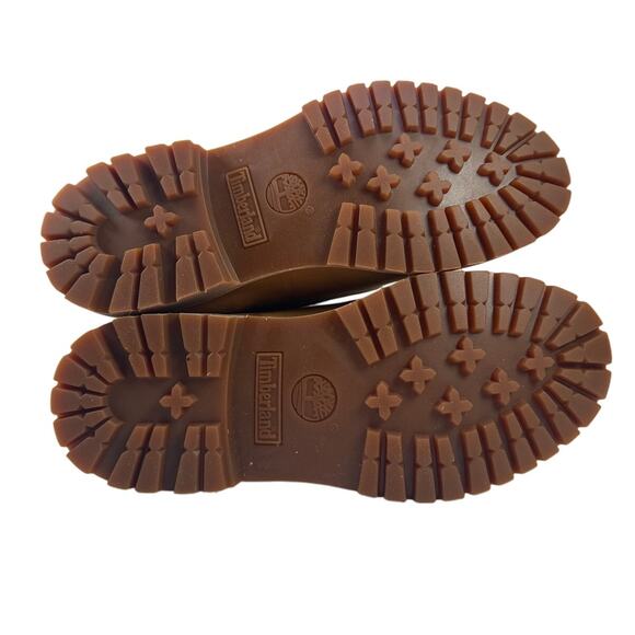 Timberland Roll Top Boots Womens 7 Wheat Nubuck Warm Lined Teddy Fleece WP - Picture 8 of 12